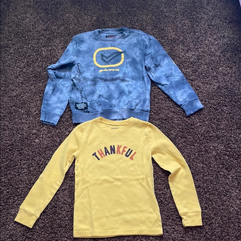 Thankful Yellow Kids Long Sleeve Shirt